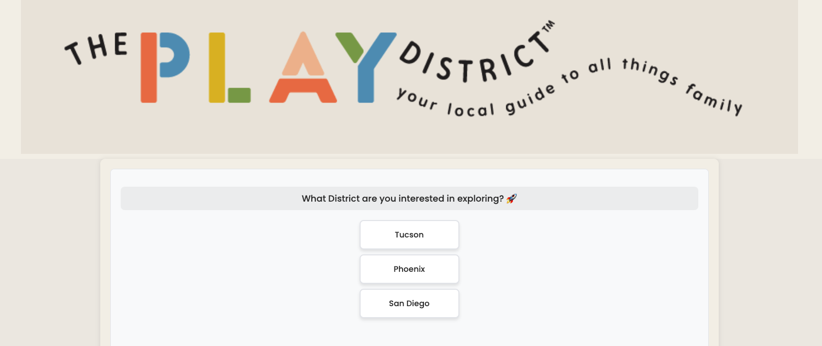 PlayDistrict Chatbot Screenshot